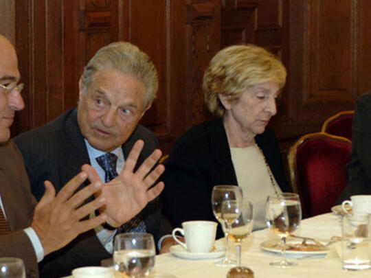 (Left to Right) AGBU President Berge Setrakian, philanthropi