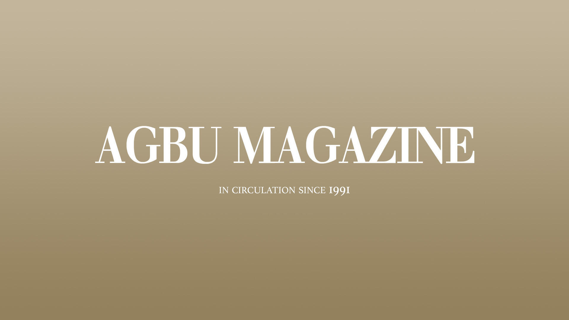 AGBU Magazine Archive Banner